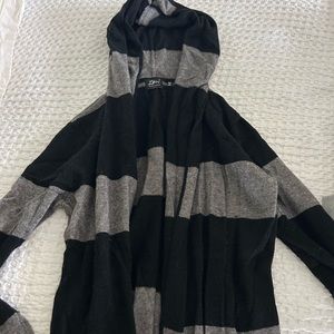 Zen Cashmere Striped Cardigan Sweater